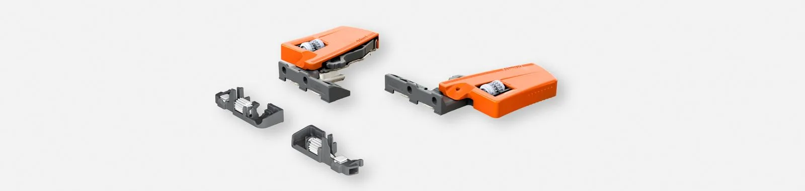 Blum MOVENTO-Rastkupplung mit aufgesteckter Tiefenverstellung 298.7600
