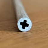 Querschnitt T60.1125W: rund mit Kreuz-Innenprofil fuer Adapter