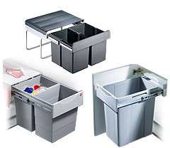 Abfallsysteme hinter Türen