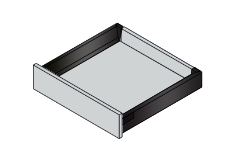 antaro Schublade Terraschwarz