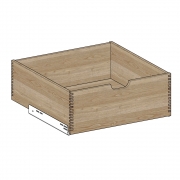 Holz-Innenlade Typ BIL, Höhe 212 mm inkl. Führung NL 350 | KB 800 außen/764 innen | Buche hell massiv