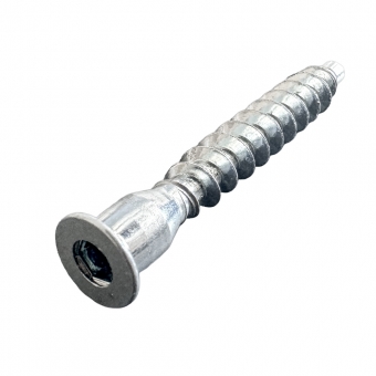 Senkkopf mit Innensechskant, Schaft Ø 6,3 x L 50 mm Schraube Confirmat SW4 verz. 6.3 x 50 mm