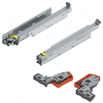 Movento Vollauszug 40 kg + Tip-On NL 420 mm 760H4200T 40 kg 420 mm