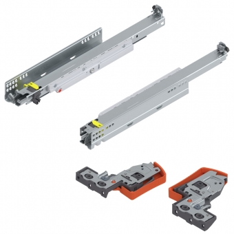 Movento Vollauszug 40 kg + Tip-On NL 450 mm 760H4500T 40 kg 450 mm