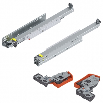 Movento Vollauszug 40 kg + Tip-On NL 480 mm 760H4800T 40 kg 480 mm
