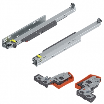 Movento Vollauszug 40 kg + Tip-On NL 520 mm 760H5200T 40 kg 520 mm