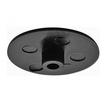 Abdeckkappe schwarz für Holzdicke 16-29 mm Kunststoffkappe Minifix 15 schwarz