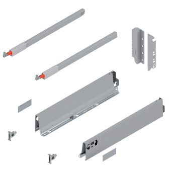 antaro Frontauszug Reling C Bausatz NL 500 mm, hellgrau TBX antaro Set Rel. C - 500 / 196 mm, R906