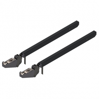 AVENTOS HF top Teleskophebel Set 22F3500 Hebelset HF top, KH 600-910 mm, eclipseschwarz