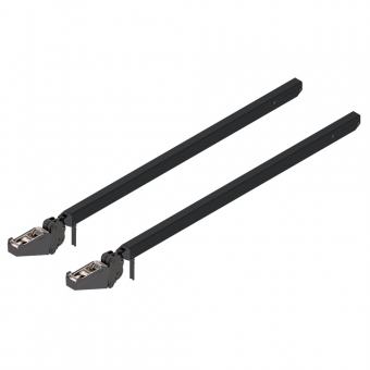 AVENTOS HF top Teleskophebel Set 22F3900 Hebelset HF top, KH 840-1200 mm, eclipseschwarz