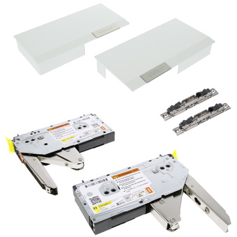 Klappenhalter AVENTOS HK li./re. weiß f. Tip-On - LF 420-1610 HK-Set weiß, LF 420-1610 alt 20K2300T -> neu 22K2300T