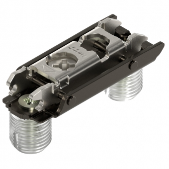 Exzenter-Montageplatte 177H3100 Distanz 0 mm - H 8,5 mm - onyxschwarz