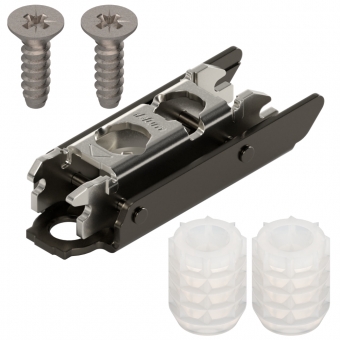 Exzenter-Montageplatte 177H3130 Distanz 3 mm - H 11,5 mm - onyxschwarz