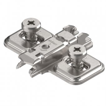 CLIP top Kreuzmontageplatte 173L8100 mit Systemschrauben - Distanz 0 mm - H 8,5 mm