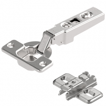 Blum Scharnier 71M2550, 100 Grad Eckanschlag, Ersatz für70.255 / 90.255 71M2550 + Kreuzplatte 173L6130: alte Platte 11,5 mm hoch, Befestigung 37 mm