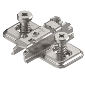 CLIP top Kreuzmontageplatte 173L8130 mit Systemschrauben - Distanz 3 mm - H 11,5 mm