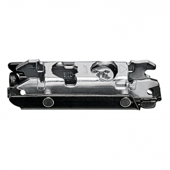175H3100 OX - Montageplatte gerade (20/32 mm) - H 8,5 mm, schwarz 175H3100 - 0 mm Distanz, ONS