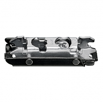 CLIP Montageplatte gerade (20/32 mm), onyxschwarz 