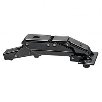 CLIP top Blumotion Scharnier für dünne Türen 110 Grad, onyxschwarz 71B453T ab 8 mm Türdicke, mit Dämpfung / Expando T - ONS