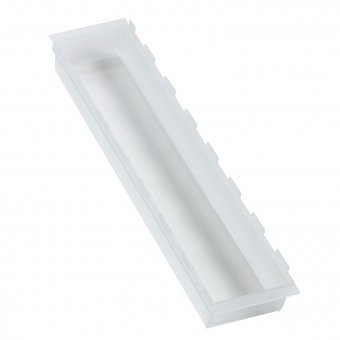 cuisio-Einzelschale 100er, weiß-transluzent 100er cuisio Schale weiß, B 103 / L 473 mm