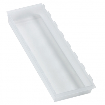 cuisio-Einzelschale 150er, weiß-transluzent 150er cuisio Schale weiß, B 153 / L 473 mm