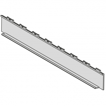 cuisio-Abschlusswand, 473 mm - graphit Abschlusswand T 473 mm, graphit-transluzent