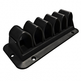 Kabelklemme Exit H 30 mm für 7 x 4 Kabel schwarz Kabel-Klemme schwarz L 155 mm