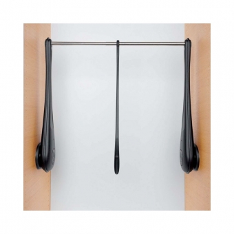 Garderobenlift Only Tragkraft 12kg - B 600-1000 mm 600-1000 mm | schwarz