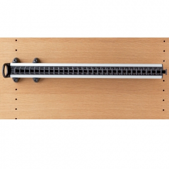 Krawattenhalter ausziehbar - B 500 mm Krawattenhalterung Farbe Schwarz