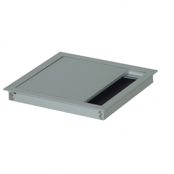 Kabeldurchführung Tisch G11S gerader Deckel 120 x 120 mm Exit G11S 13 alu - 120x120x13,5 mm