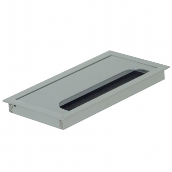 Kabeldurchführung Tisch G11S gerader Deckel 100 x 240 mm Exit G11S 13 alu - 100x240x13,5 mm