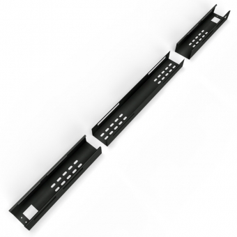 Kabelwanne K-BOX Varioflex, ausziehbar L 1100-1700 mm, schwarz