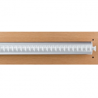 Krawattenhalter fest montiert - B 432 mm Halter Farbe Weiß, fest montiert