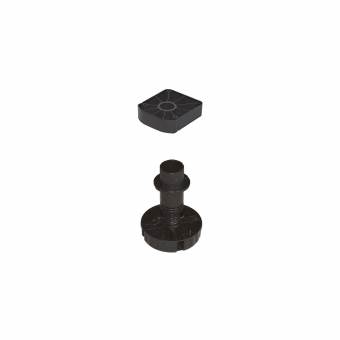Küchenfüße Sockelfuß  SFS 200 zweiteiliges Set (D: 30mm) 