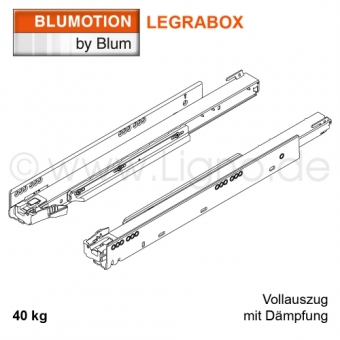Blum Legrabox Korpusschiene mit Blumotion, 40 kg 