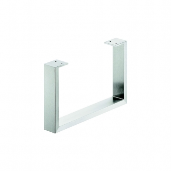 Möbel-Kufe Profil 60 x 20 mm, Edelstahl Möbelkufe B 400 x H 250 mm, Edelst. geb.