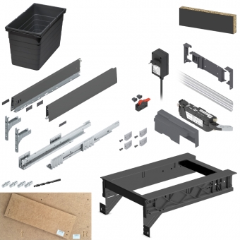 SERVO-DRIVE Hängerahmen-Set ninka/Merivo, passend für 18er Seiten 126-Komplettset SD für 18 mm, KB 400 mm - 1x25l