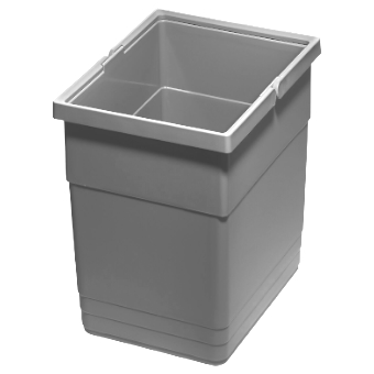 Abfallbehälter 13.5 Liter, H 275 mm hellgrau 