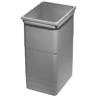 Abfallbehälter 26 Liter, H 450 mm hellgrau 
