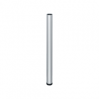Tischfuß Rondella, Stahl - zylindrisch - edelstahlfarben - ø 60 mm - H 690 mm edelstahlfarben klar lackiert - 690 mm - ø 60 mm