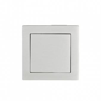 Muschelgriff Edelstahl matt quadratisch geschlossen Muschelgriff quadr. Edelst. geschlossen