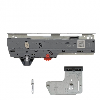 T60L7540 TIP-ON Einheit, Typ L3, LEGRABOX/MOVENTO min.15-40 kg - staubgrau Set TipOn T60L7540-L3-T60L050 / NL 350-600 mm / 15-40 kg