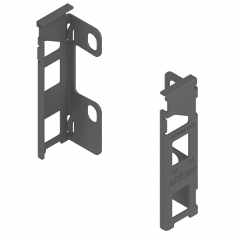 ZB7M000S Rückwandhalter-Set LBX, Oriongrau RW-Halter Holz - Höhe M - oriongrau