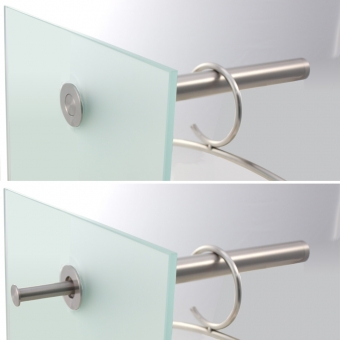 Verstellbare Kleiderstange Aus Edelstahl – 45,7–130,7 Cm, Trägt Bis 30 Kg Für Schrank & Co.