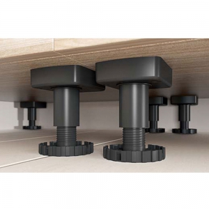 20 Sockelfüße  Verstellbar Küchenunterschrank Möbelfüße mit Schrauben 10 20 cm 