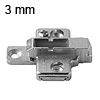 175H7130 CLIP top Kreuzmontageplatte Kreuzmontageplatte 3 mm Distanz - 11,5 mm Höhe