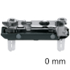 177H3100E CLIP gerade Exzenter-Montageplatte, onyxschwarz MPL EXPANDO, 0 mm Distanz - H 8,5 mm schwarz