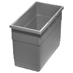 Abfallbehälter 21 Liter, H 275 mm hellgrau 