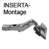 +45 Grad I CLIP top Winkelscharnier mit INSERTA 79B9698 45 Grad Scharnier halbaufschlagend Inserta