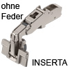 170°-Scharnier 70T6640B Inserta ohne Feder CLIP top 170°-Scharnier Mittelanschlag